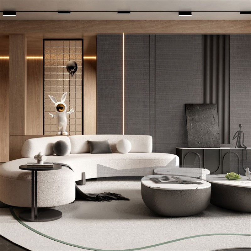 伟询家具门板E0级环保免漆生态板科定仿木皮饰面板T-70006