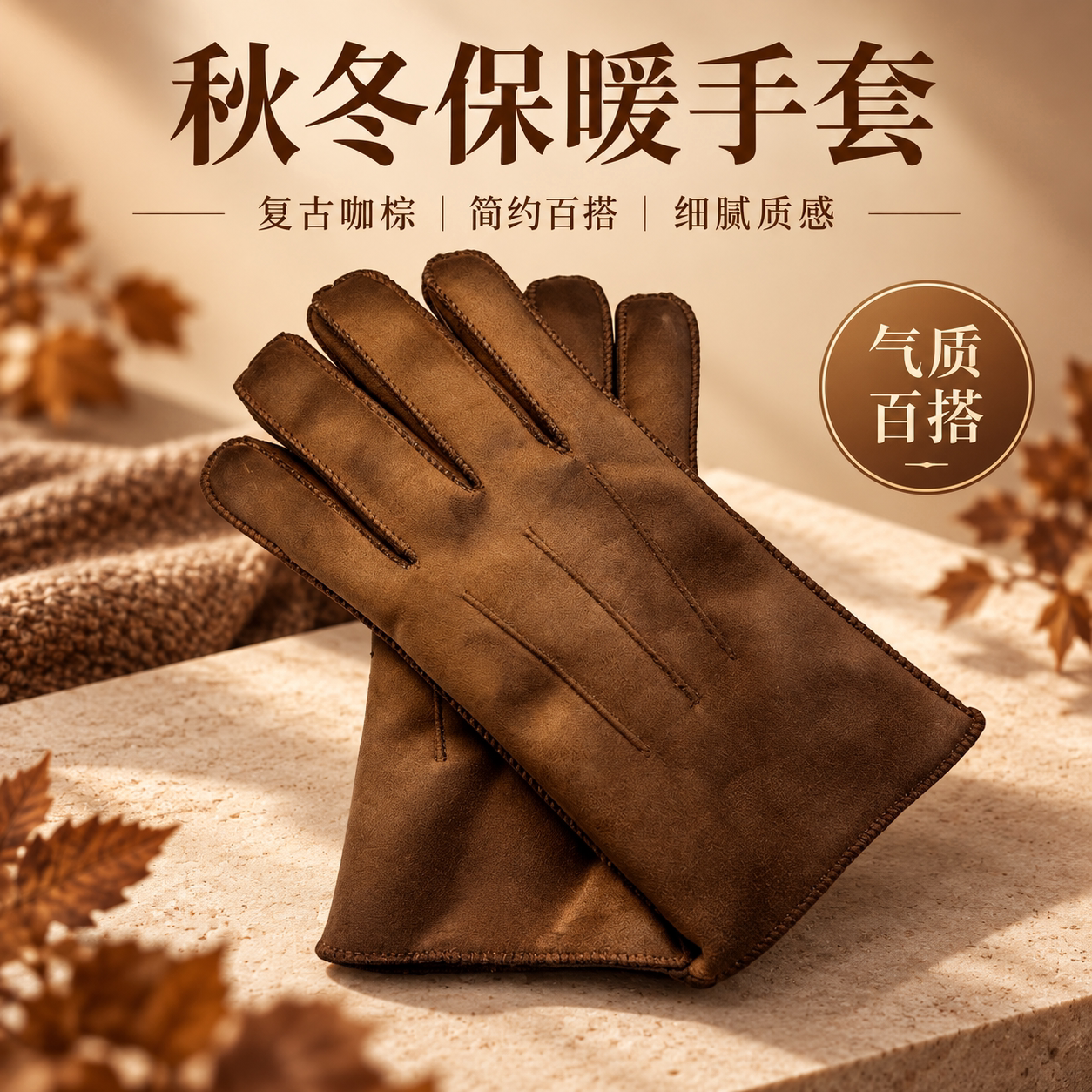 冬季骑行加厚保暖防风防寒手套