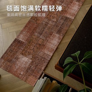 复古民族风客厅沙发垫绿色飘窗地毯 Goya中古风卧室床边毯轻奢法式