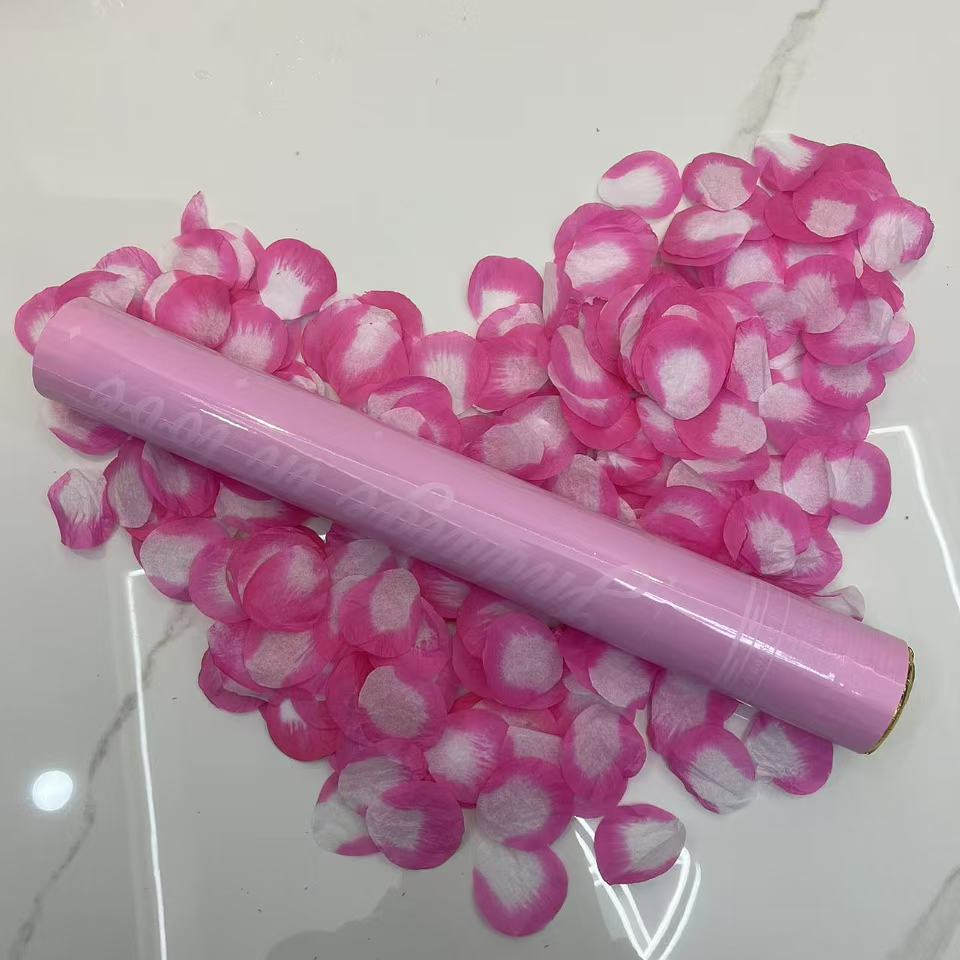 玫瑰花瓣礼炮婚礼庆典直播派对酒店酒吧4S店礼花筒结婚开业礼花