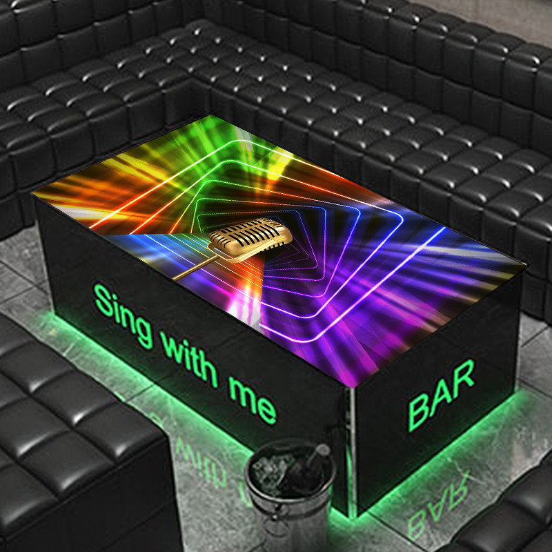 酒吧夜店风格水油炫酷竞技茶几桌布餐大号鼠标垫