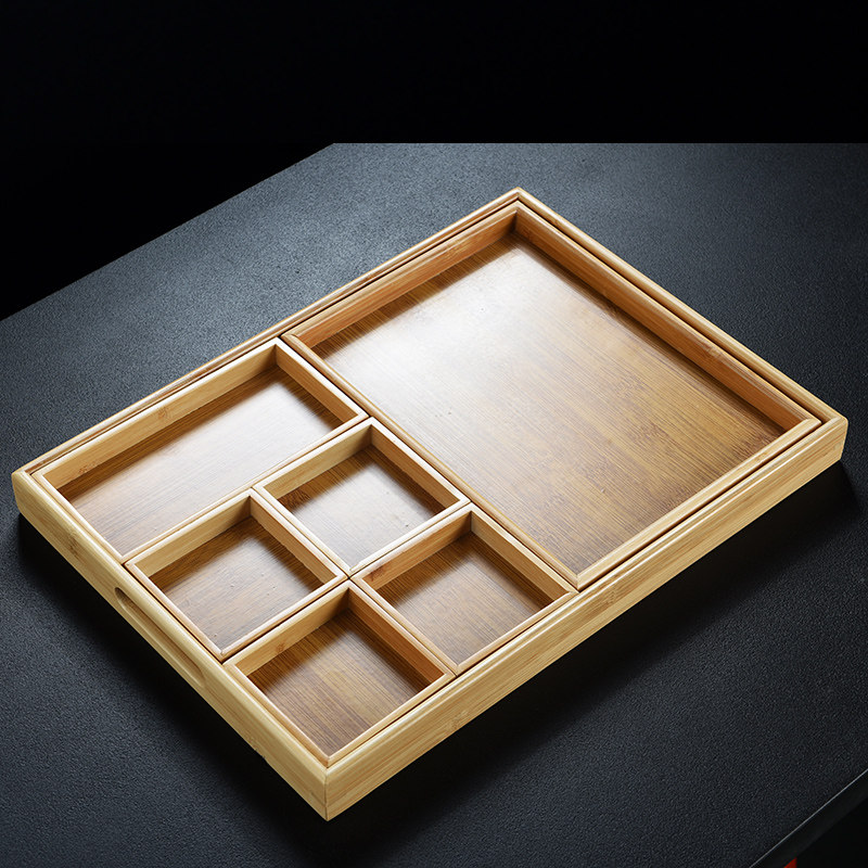 竹简约家用茶奉盘茶盘托盘日式茶具客厅干泡台小茶海茶杯收纳盒,餐饮具,茶盘,淘宝优惠券,粉丝福利购,淘宝优惠卷