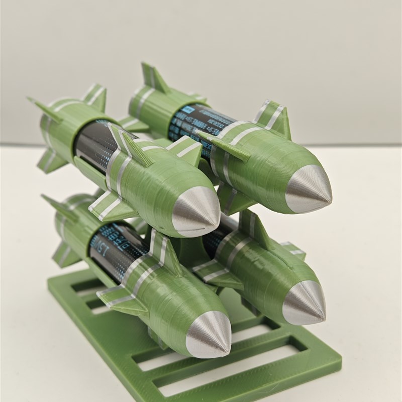 防空导弹造型电池收纳军事军迷5号7号电池盒存放18650