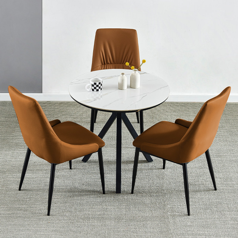 岩板圆桌餐桌休闲会客接待洽谈桌椅组合阳台桌子郁金香小圆桌,住宅家具,岩板餐桌,淘宝优惠券,粉丝福利购,淘宝优惠卷