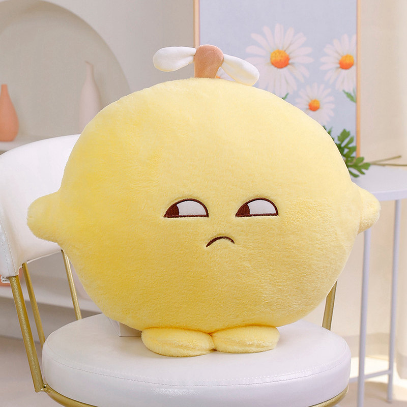柠檬君抱枕你也有今天同公仔玩偶翻白眼女生布娃娃