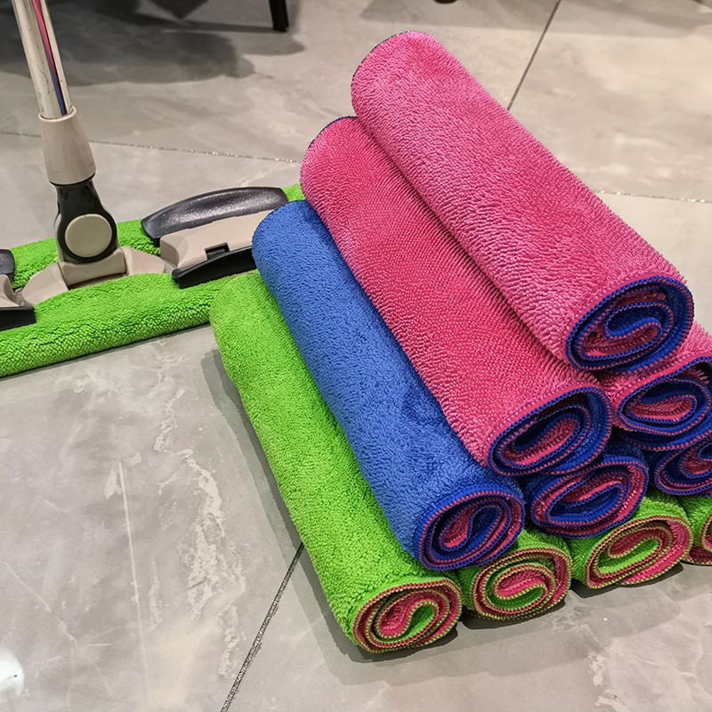 韩国东洋吸地板抹布双面双色吸抹布加厚厨房擦地吸灰抹布