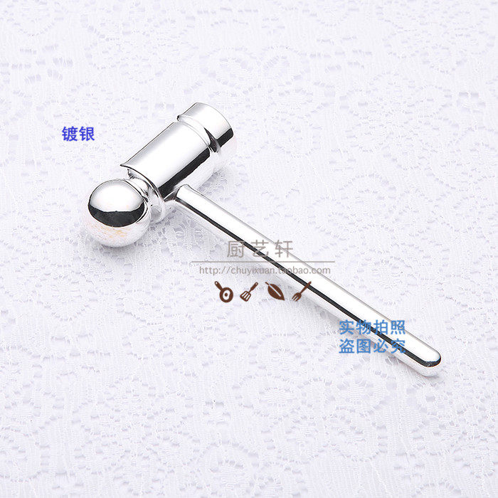 出口欧美 高档不锈钢/镀银/镀金蟹锤 吃蟹工具 蟹具 食蟹八件用具
