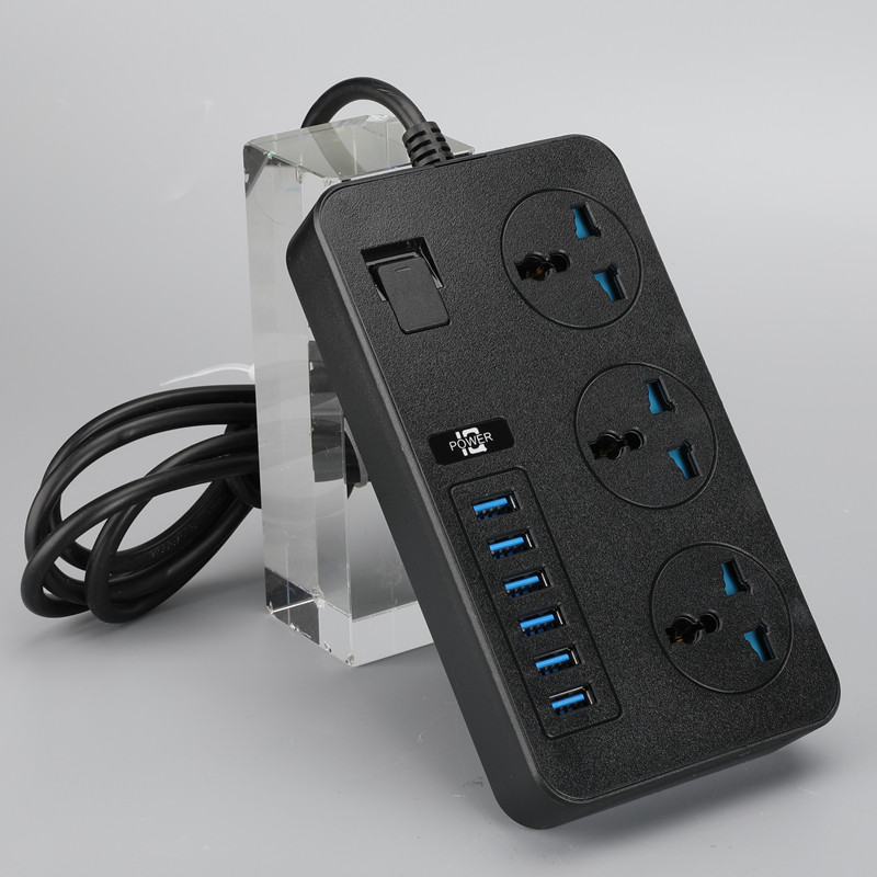 英标排插欧美大功率多功能插座带usb充电家用港版插线板定制排插