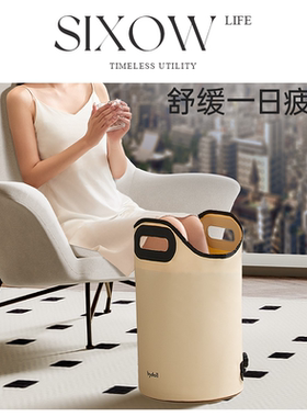 泡脚桶家用过小腿泡脚袋可折叠洗脚盆便携式养生神器保温足浴桶