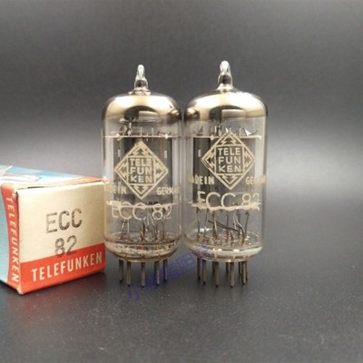 全新德律风根 ECC82 12AU7 ECC83 12AX7 6N4电子管坑屏T云母 滑屏