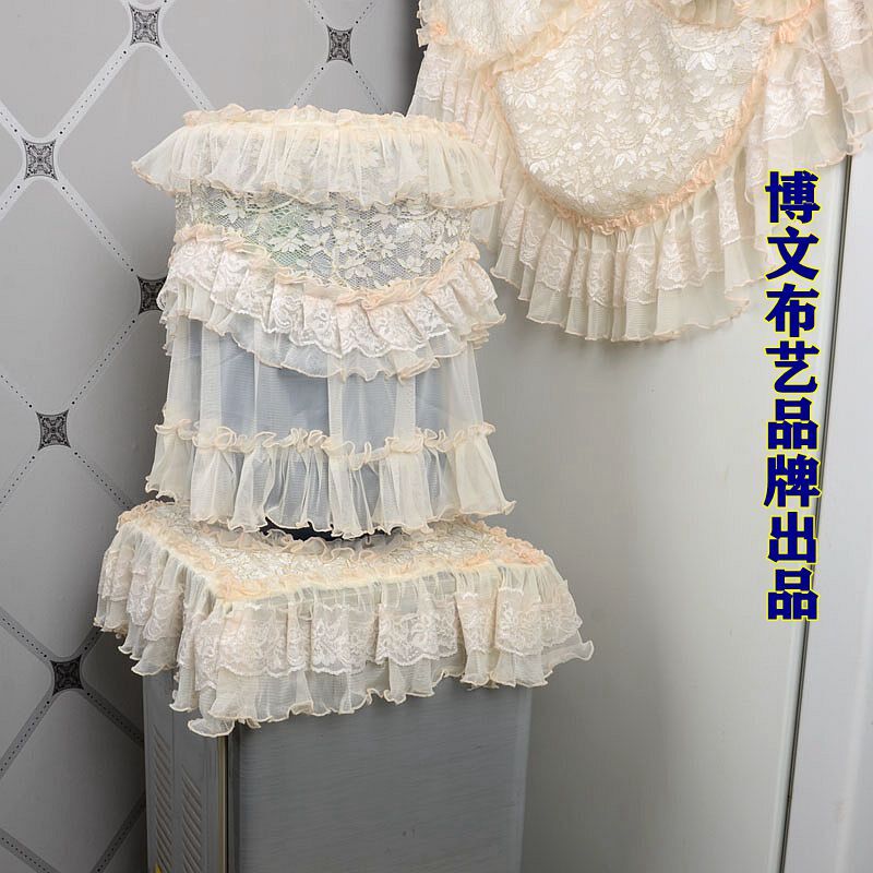 博文布艺品牌白色欧式蕾丝饮水机罩饮水机套尘盖巾帘流金岁月