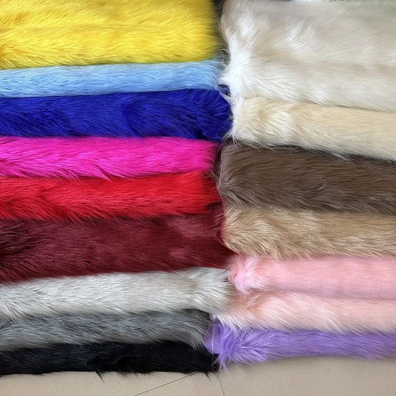 仿狐狸毛兽装毛布拍摄背景布装饰垫布道具手工diy面料长毛绒布料
