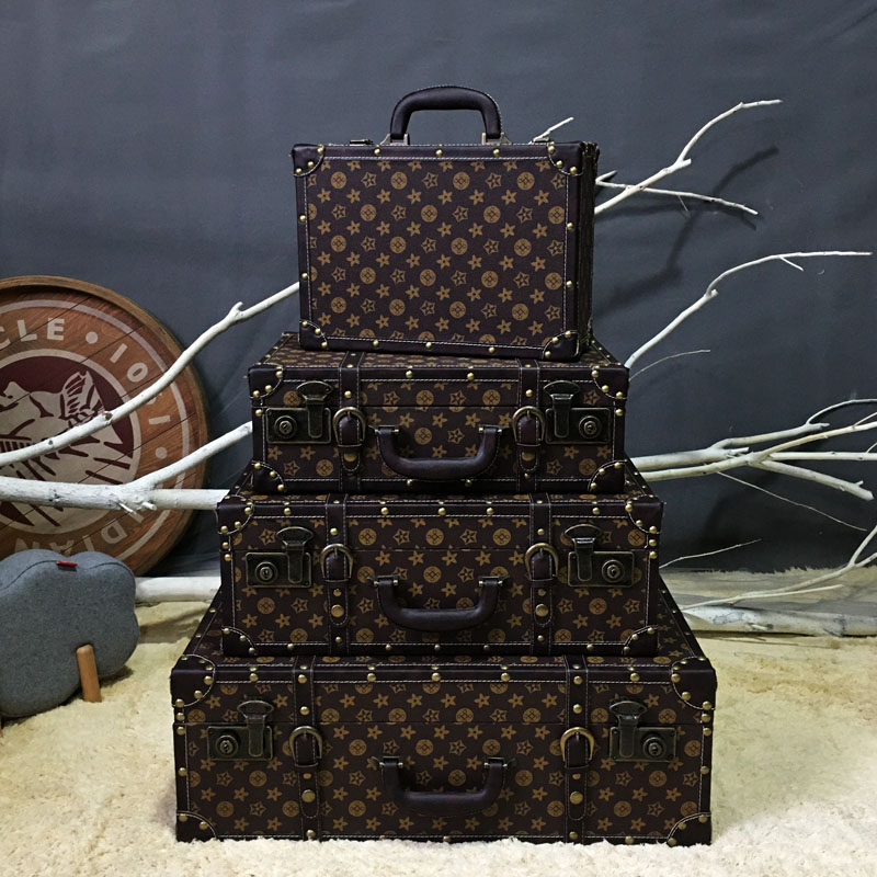 定制复古手提箱旅行箱橱窗摄影道具箱整理箱橱窗陈列展示摆件