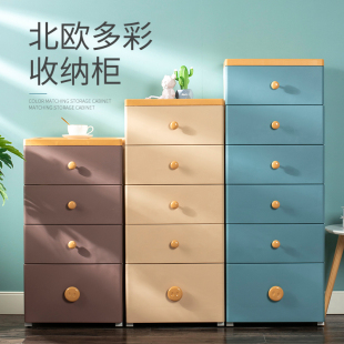 婴儿童玩具塑料整理箱宝宝衣柜零食杂物储物柜 家用收纳柜子抽屉式