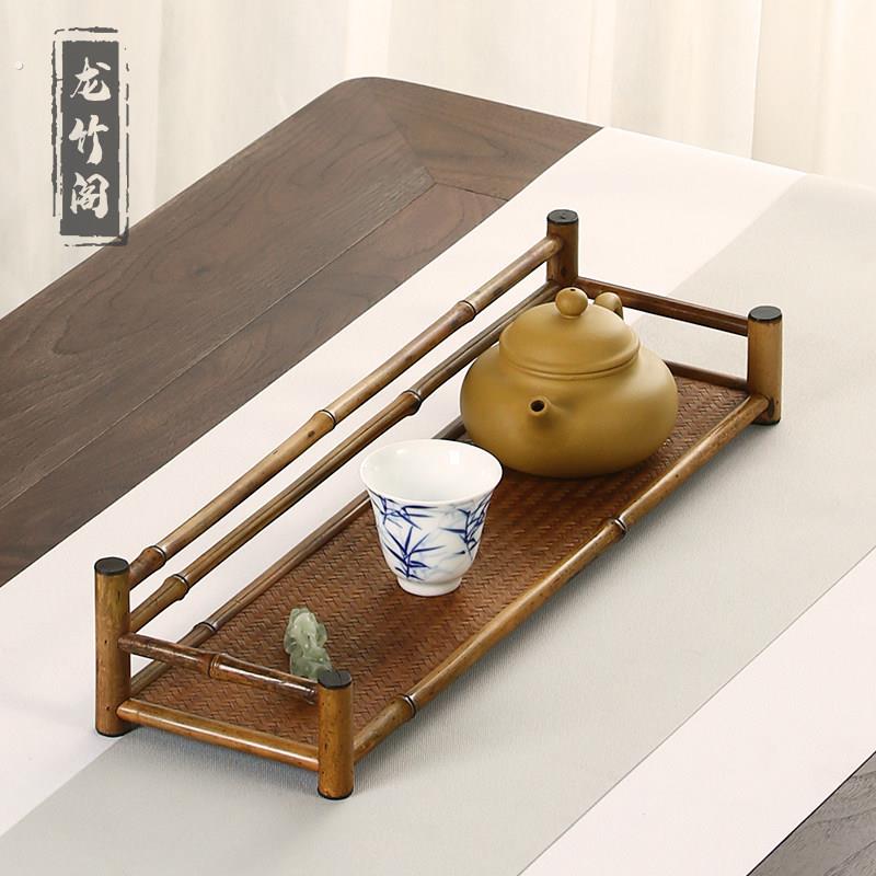 摆放茶具的小架子功夫茶道茶几桌面茶杯茶壶收纳置物架展示架中式