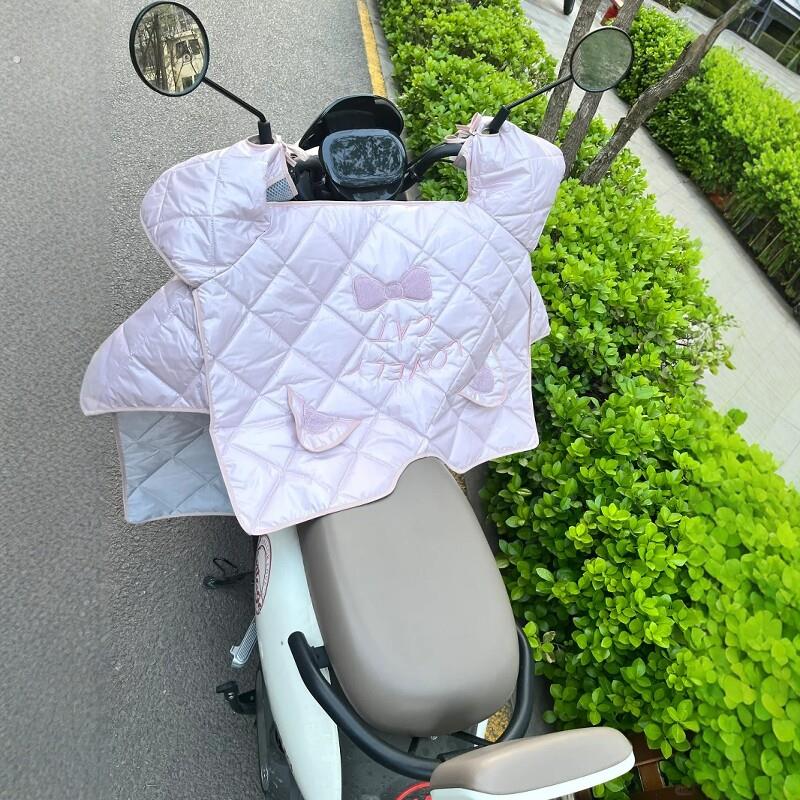 电动车挡风被春夏四季新款薄款防雨水摩托电动自行车防风防晒隔热