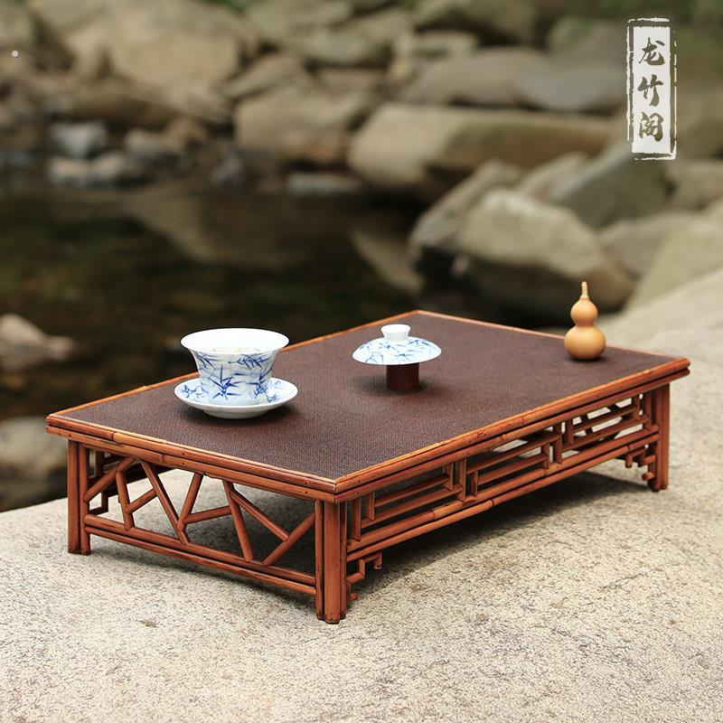 艺术新中式飘窗茶桌家用小茶台竹轻奢茶几干泡茶盘茶具收纳托盘棚