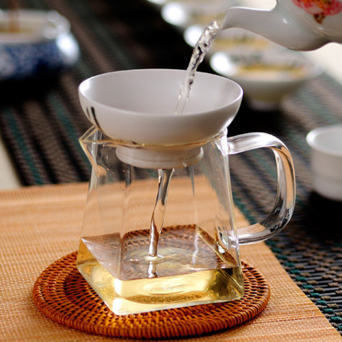 茶海玻璃公道杯 350ML大容量透明加厚耐热分茶器茶漏套装茶具零配