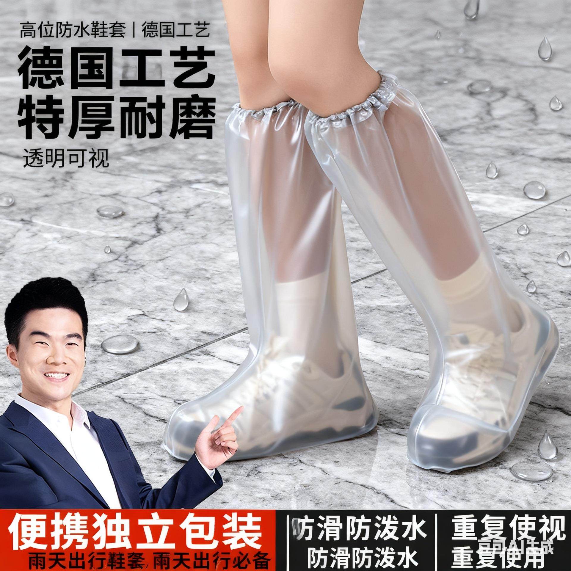 一次性雨鞋套防水防滑加厚耐磨雨天成人儿童雨靴学生户外高筒鞋套,童鞋/婴儿鞋/亲子鞋,雨靴,淘宝优惠券,粉丝福利购,淘宝优惠卷