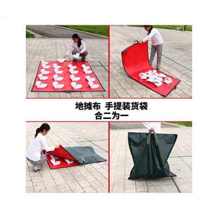 淋膜地摊布防水收纳袋双用摆地夜市防水地摊快速收摊摊位地垫货摊