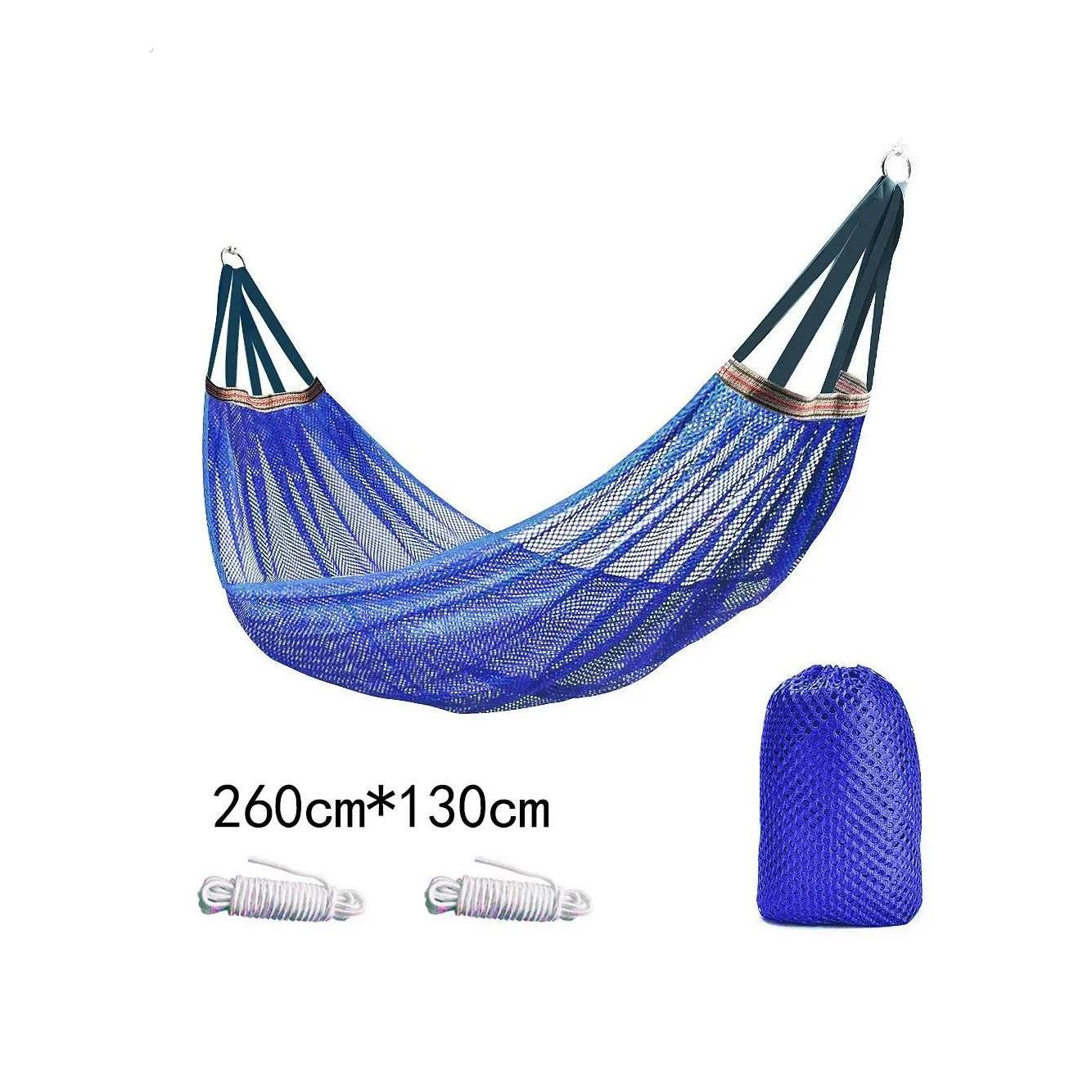 细网孔冰丝防侧翻吊床户外单人网状吊床成人儿童掉床吊椅庭院秋千