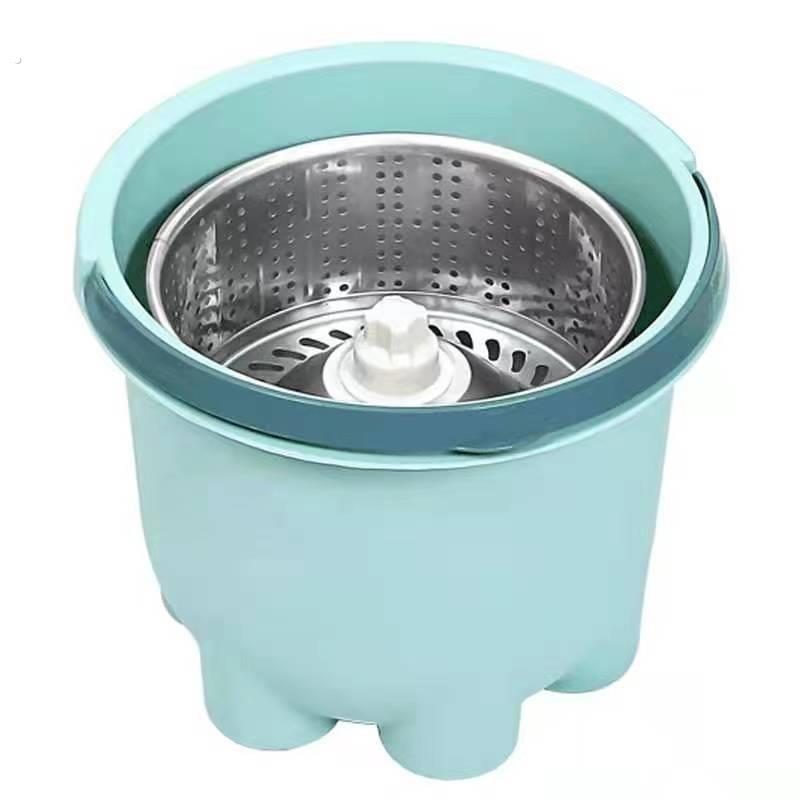 加厚拖把甩干桶通用手压拖把甩水桶旋转拖把桶脱水篮单桶单筒家用