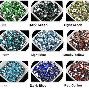 3毫米树脂圆底钻石手机壳美容贴纸钻石指甲艺术珠宝手工配件莱茵