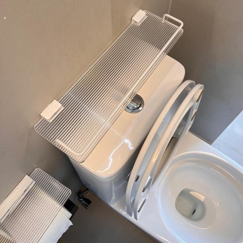 卫生间马桶上方置物架水箱后空隙遮丑免打孔壁挂式洗漱台收纳架