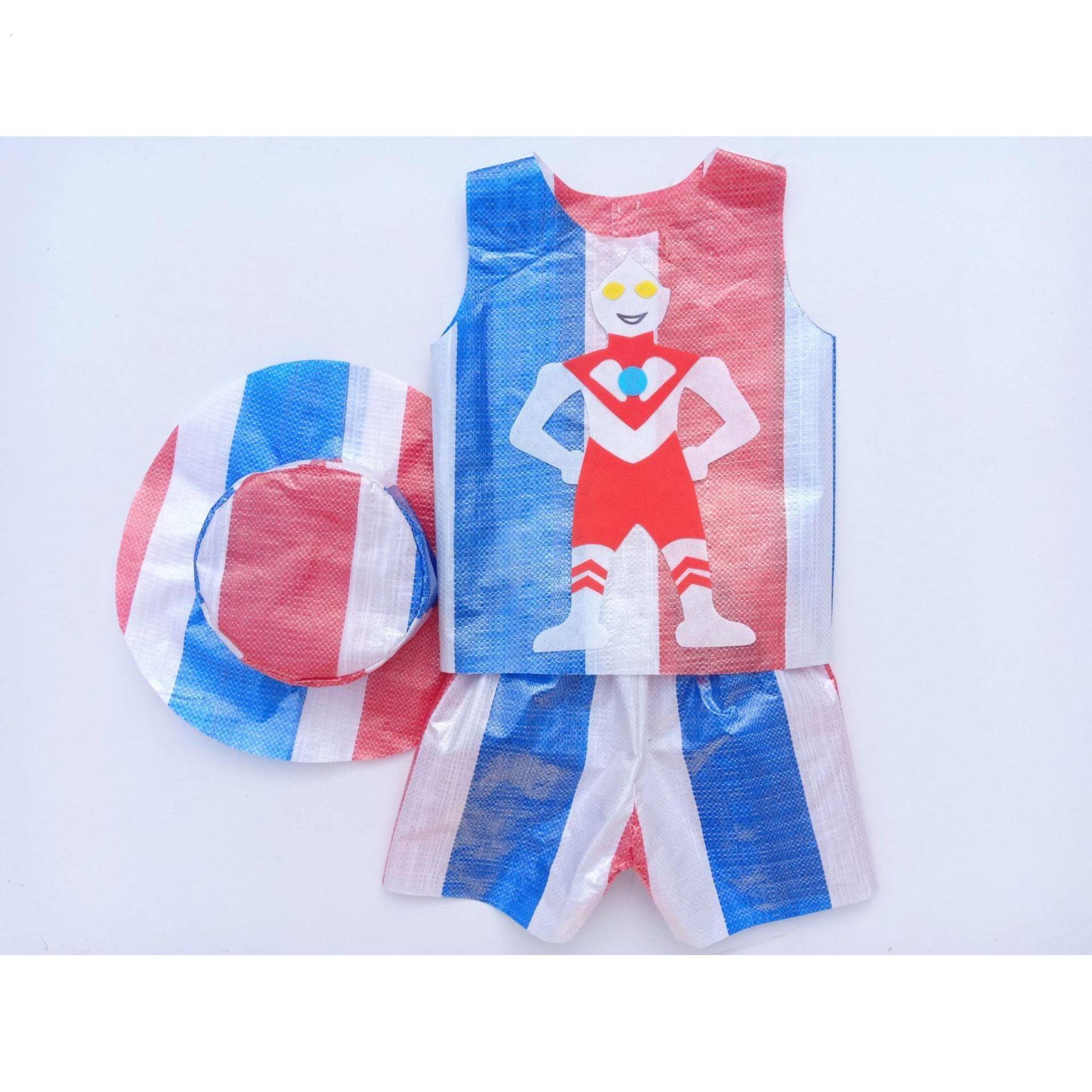 环保服装儿童时装秀六一创意男童女童亲子材料DIY幼儿园衣服