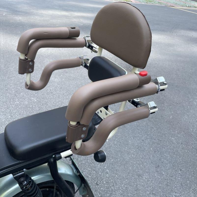 电动自行车儿童后置座椅电摩踏板车宝宝孩子安全围栏折叠后座椅子