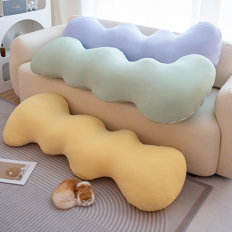冰丝女生云朵睡觉专用床上孕妇枕头侧睡夹腿凉感靠枕长条客厅沙发