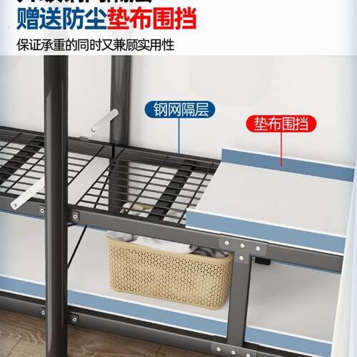 免安装简易衣柜家用卧室收纳挂衣橱出租房结实耐用钢管加粗布衣柜