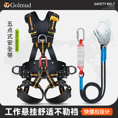哥尔姆国标五点式高空风电安全带