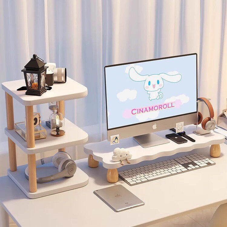 显示屏屏幕底座支架桌面键盘托架显示屏垫高底座台式支架桌面收纳