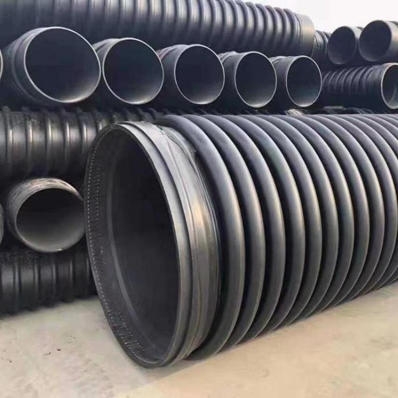 联塑HDPE缠绕结构壁管B型克拉管DN300*SN10扩口型中空壁缠绕管