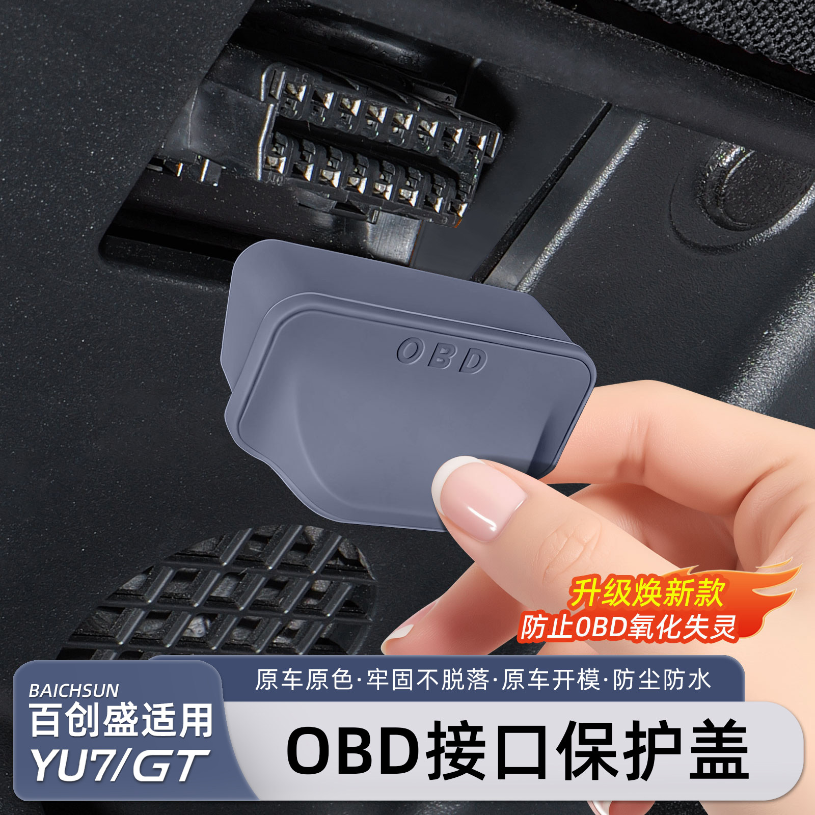 适用小米YU7/新SU7OBD接口保护盖