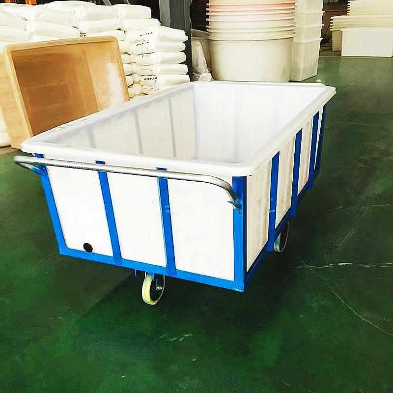 500升1000升食品周转白色方形户外塑料桶800升储物塑胶敞口方桶