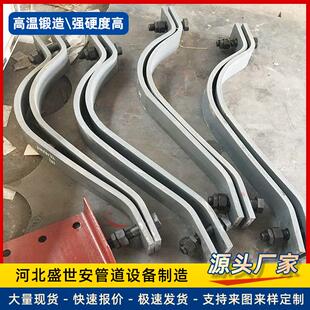 现货供应双螺栓管夹双孔三孔短管夹A5基准型双螺栓管夹镀锌管夹