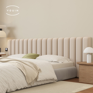 榻榻米无床头软包靠背床上大靠 钢琴键设计 床头靠垫202w4新款