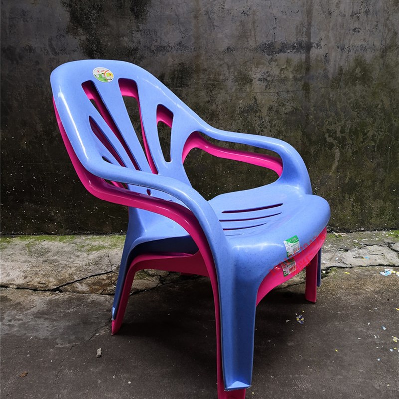 塑料加厚靠背凳子烧烤休闲椅塑胶高背扶手椅大排档椅子厂家直销