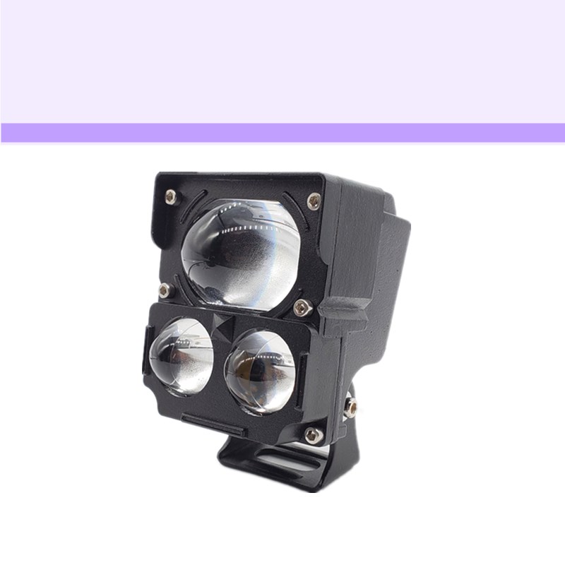 改装LED超亮防水强光灯摩托车透镜光射灯电动车灯led灯大灯电动车