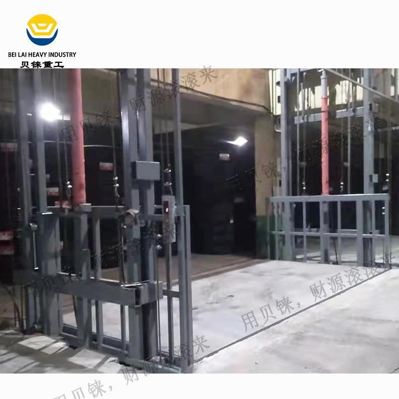轮胎厂液压升降货梯工业用电动升降平台上门安装导轨式升降机