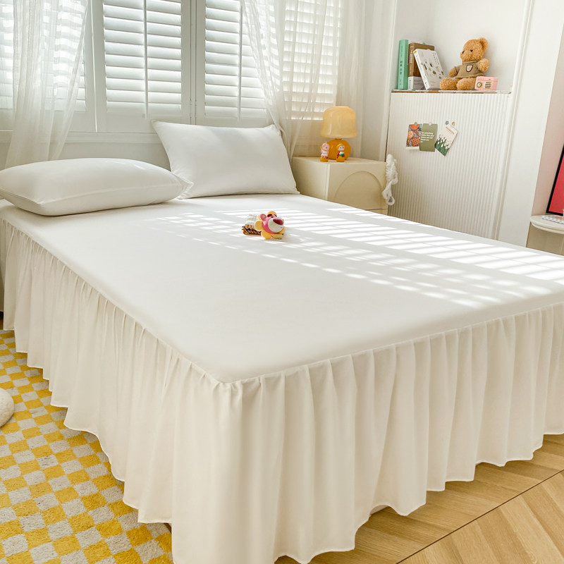 薄款防尘花边公主床裙单件防滑遮丑床垫保护罩1.5米1.8床围三件套,床上用品,床裙,淘宝优惠券,粉丝福利购,淘宝优惠卷