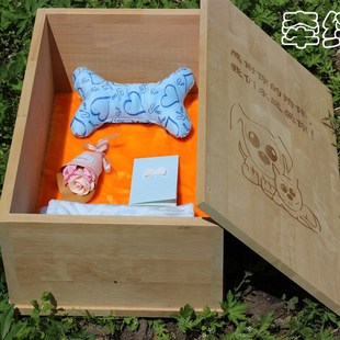 牵绊实木宠物猫咪狗狗棺材猫狗去世小棺材宠物安乐窝狗棺材猫棺材