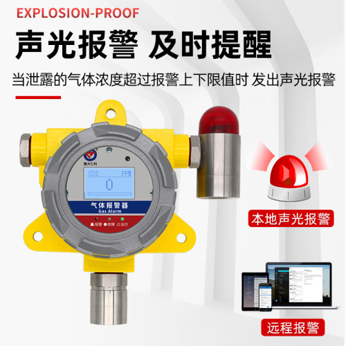工业二氧化碳传感器报警器固定式co2浓度红外检测变送器检测仪