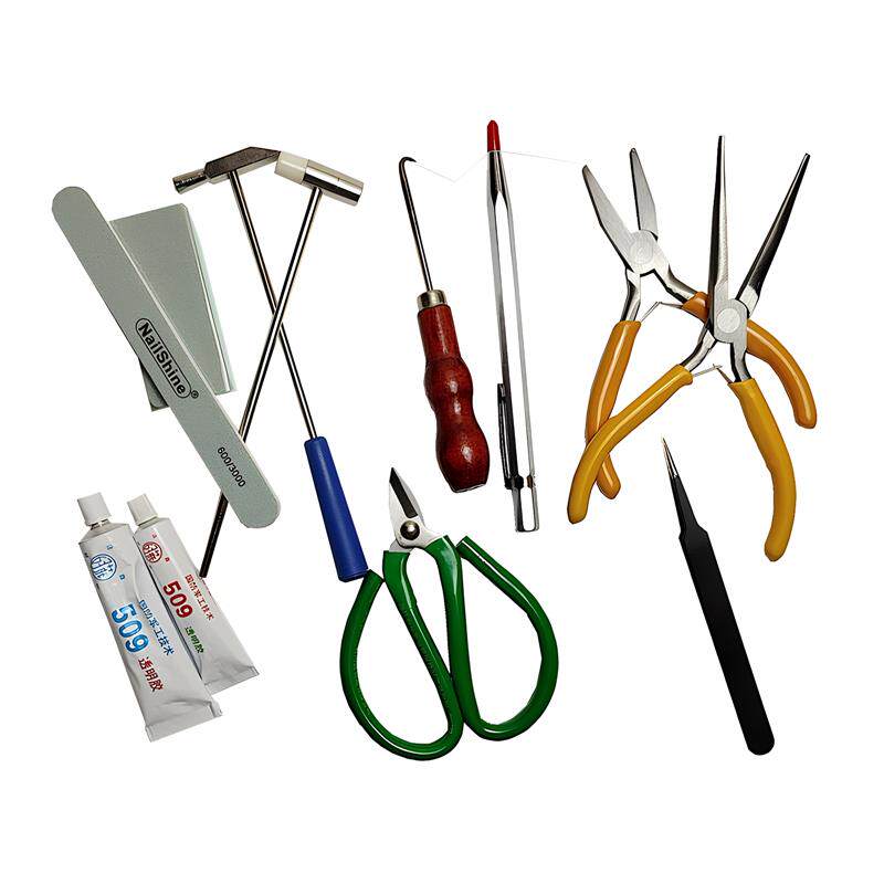 紫砂壶修复锔瓷工具全套瓷器补缺锡补镶嵌专业工具组