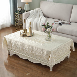 长方形餐桌布圆茶几布 茶几桌布台布桌垫布艺蕾丝花边客厅家用欧式