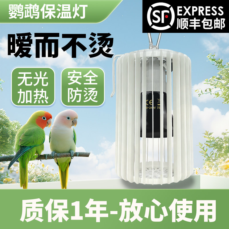 冬季鹦鹉鸟类保暖灯防烫防咬防啃宠物陶瓷取暖器智能控温加热无光,宠物/宠物食品及用品,鸟禽其他,淘宝优惠券,粉丝福利购,淘宝优惠卷