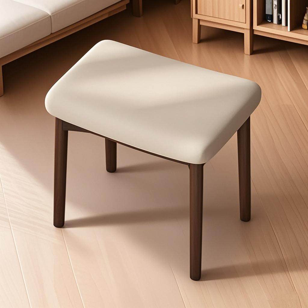 实木软包凳梳妆台专用凳子女生卧室高级感化妆凳入户门布艺换鞋凳