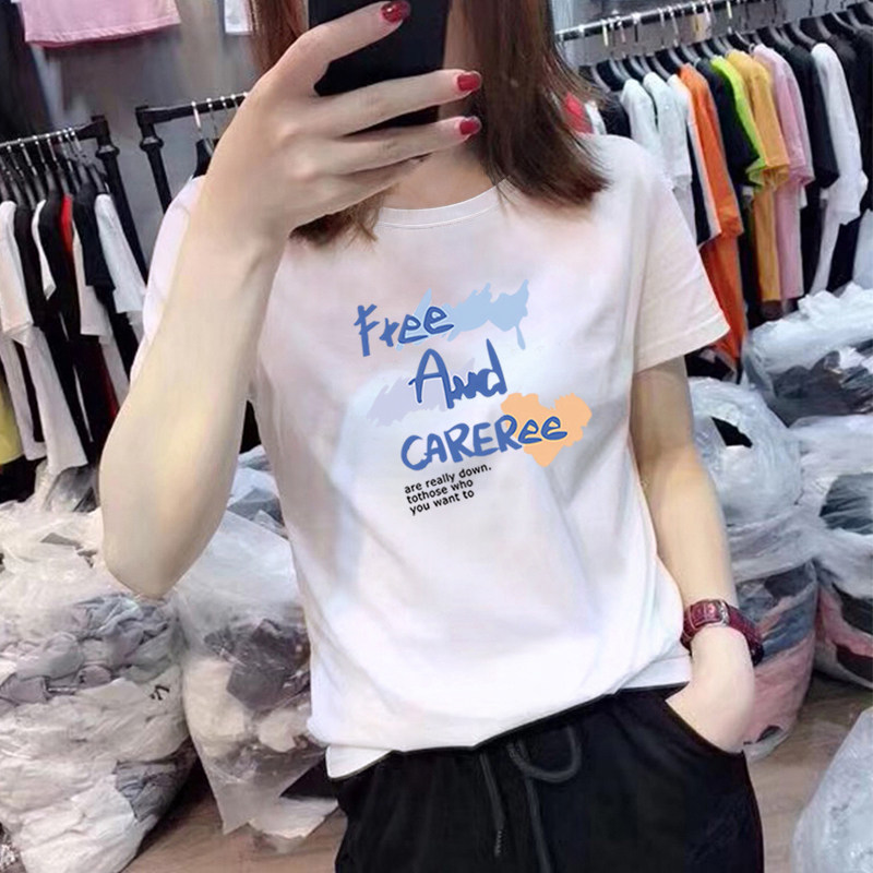 欧洲站白色短袖2025新款欧货夏装纯棉t恤女百搭宽松大码显瘦ins潮